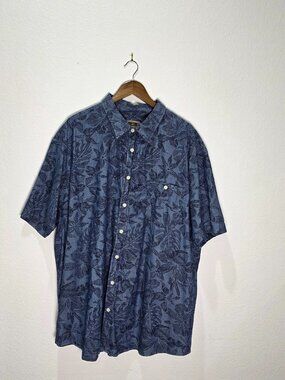 The Foundry Supply Co. Men’s Tropical Theme Short Sleeve Button Down Shirt 3XLT